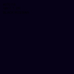 #070118 - Black Russian Color Image