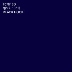#07013D - Black Rock Color Image