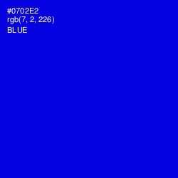 #0702E2 - Blue Color Image