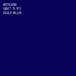#07035B - Gulf Blue Color Image