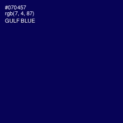 #070457 - Gulf Blue Color Image