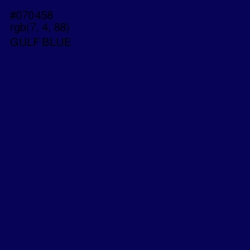 #070458 - Gulf Blue Color Image