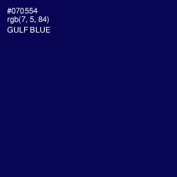 #070554 - Gulf Blue Color Image