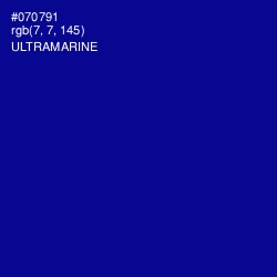 #070791 - Ultramarine Color Image