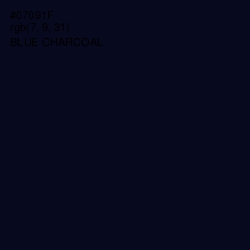 #07091F - Blue Charcoal Color Image