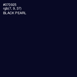 #070925 - Black Pearl Color Image