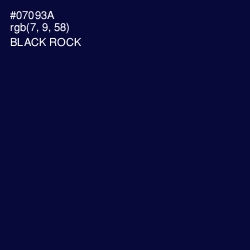 #07093A - Black Rock Color Image