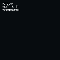 #070D0F - Woodsmoke Color Image