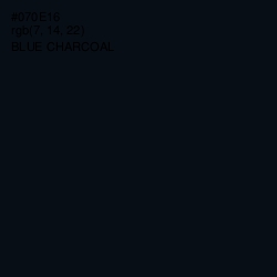 #070E16 - Blue Charcoal Color Image