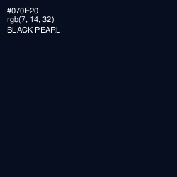 #070E20 - Black Pearl Color Image