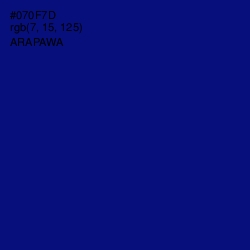 #070F7D - Arapawa Color Image