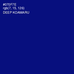 #070F7E - Deep Koamaru Color Image