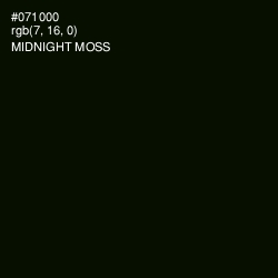 #071000 - Midnight Moss Color Image