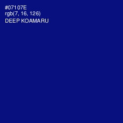 #07107E - Deep Koamaru Color Image