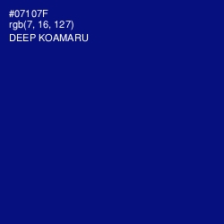 #07107F - Deep Koamaru Color Image