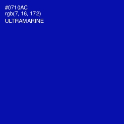 #0710AC - Ultramarine Color Image