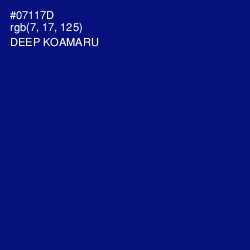 #07117D - Deep Koamaru Color Image