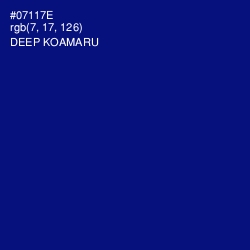 #07117E - Deep Koamaru Color Image