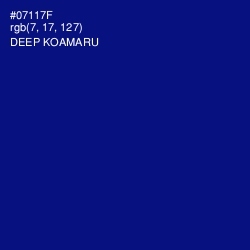 #07117F - Deep Koamaru Color Image