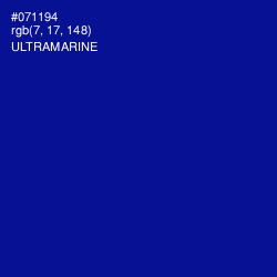 #071194 - Ultramarine Color Image