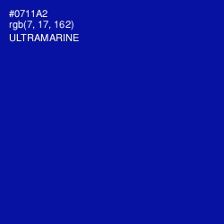 #0711A2 - Ultramarine Color Image