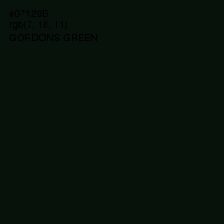 #07120B - Gordons Green Color Image