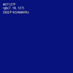 #07127F - Deep Koamaru Color Image