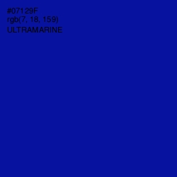 #07129F - Ultramarine Color Image