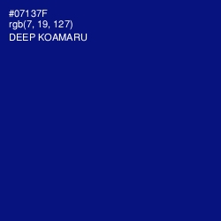 #07137F - Deep Koamaru Color Image