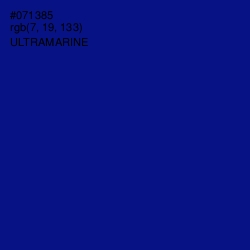 #071385 - Ultramarine Color Image