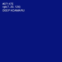 #07147E - Deep Koamaru Color Image