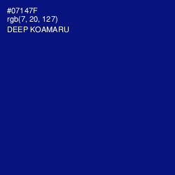 #07147F - Deep Koamaru Color Image