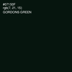 #07150F - Gordons Green Color Image