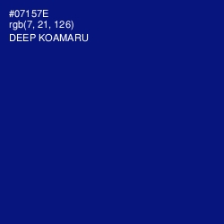 #07157E - Deep Koamaru Color Image