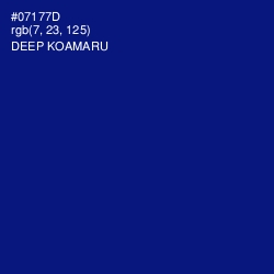 #07177D - Deep Koamaru Color Image