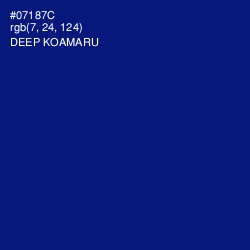 #07187C - Deep Koamaru Color Image