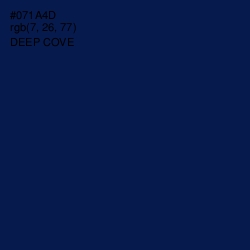 #071A4D - Deep Cove Color Image