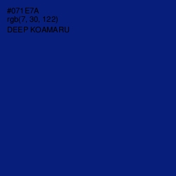 #071E7A - Deep Koamaru Color Image