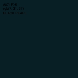 #071F25 - Black Pearl Color Image