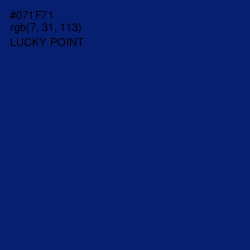 #071F71 - Lucky Point Color Image