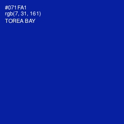 #071FA1 - Torea Bay Color Image