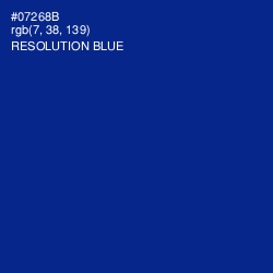 #07268B - Resolution Blue Color Image