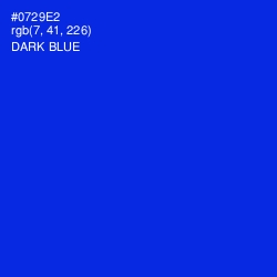 #0729E2 - Dark Blue Color Image