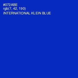 #072ABE - International Klein Blue Color Image