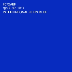 #072ABF - International Klein Blue Color Image