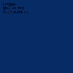 #072B64 - Deep Sapphire Color Image