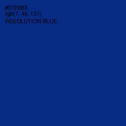 #072B83 - Resolution Blue Color Image