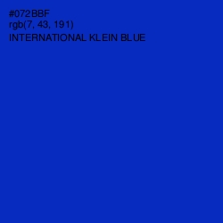 #072BBF - International Klein Blue Color Image