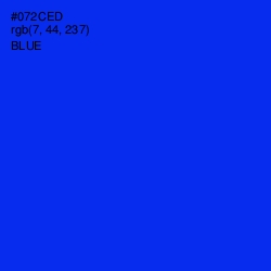 #072CED - Blue Color Image