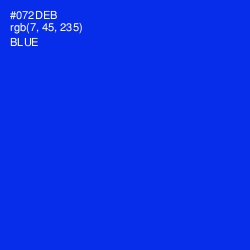 #072DEB - Blue Color Image